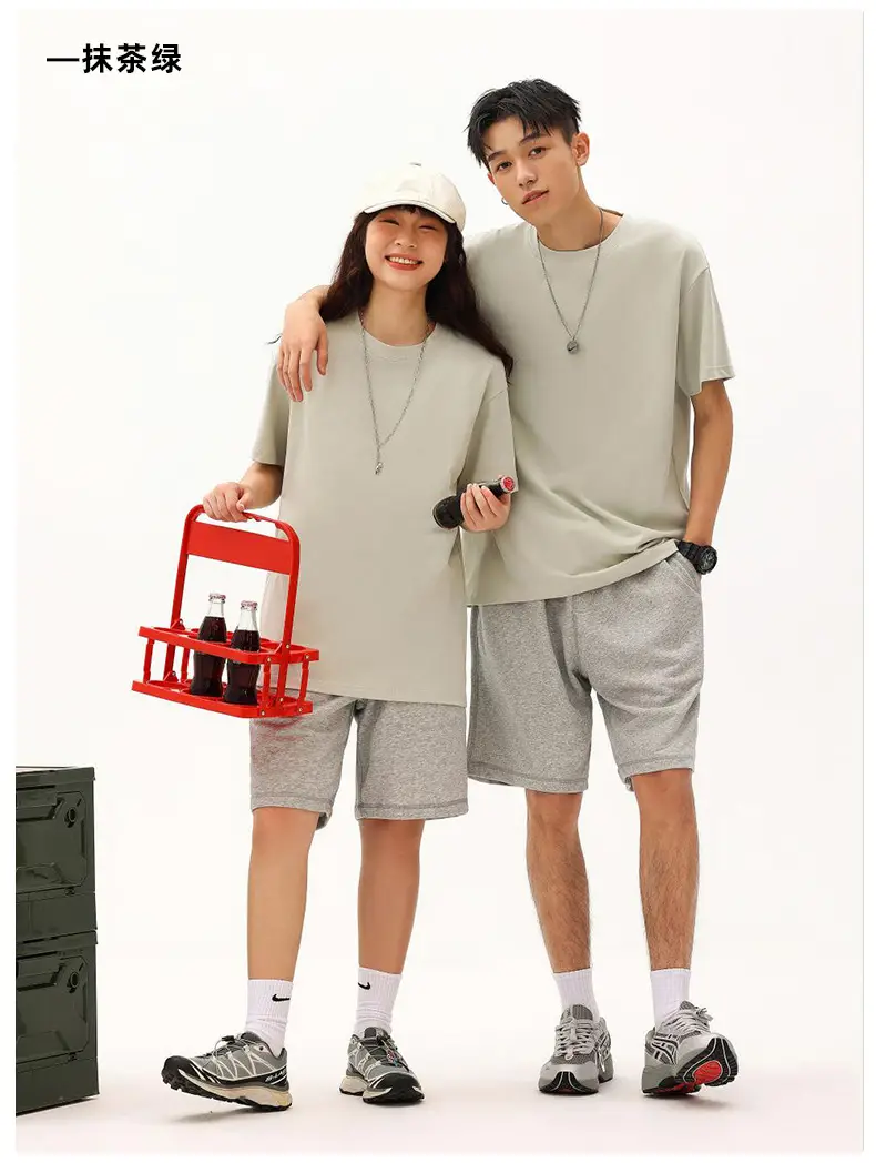 Men Black Cotton Crewneck T-Shirt 230g — feature 15