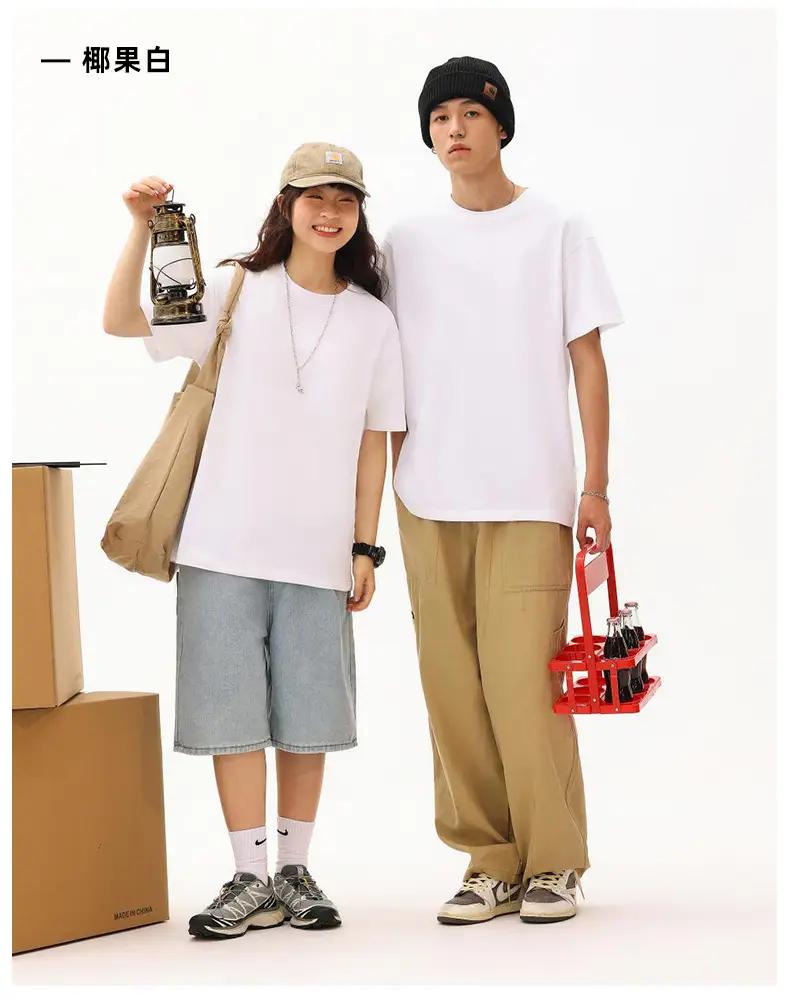 Men Black Cotton Crewneck T-Shirt 230g — feature 16