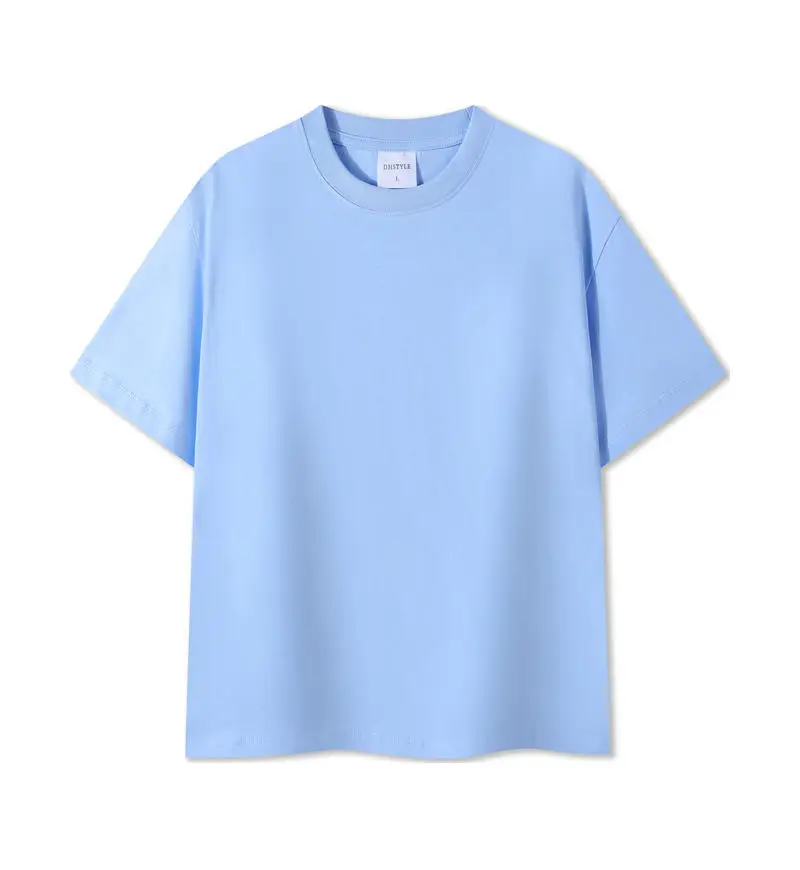 Men Black Cotton Crewneck T-Shirt 230g - Image 3