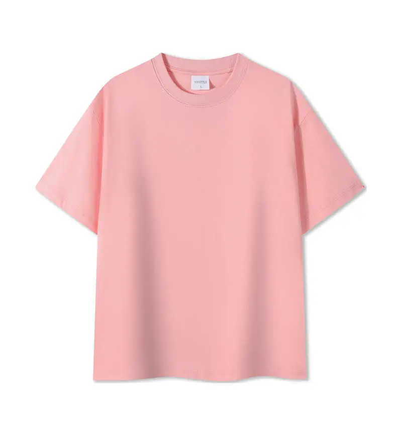 Men Black Cotton Crewneck T-Shirt 230g - Image 4