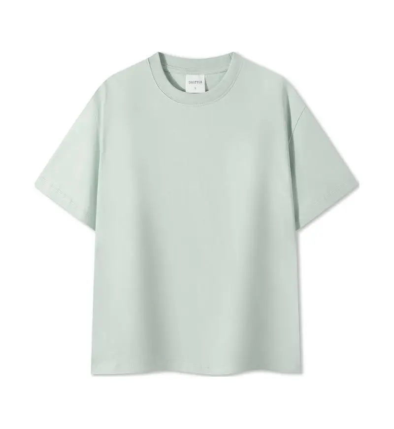Men Black Cotton Crewneck T-Shirt 230g - Image 5