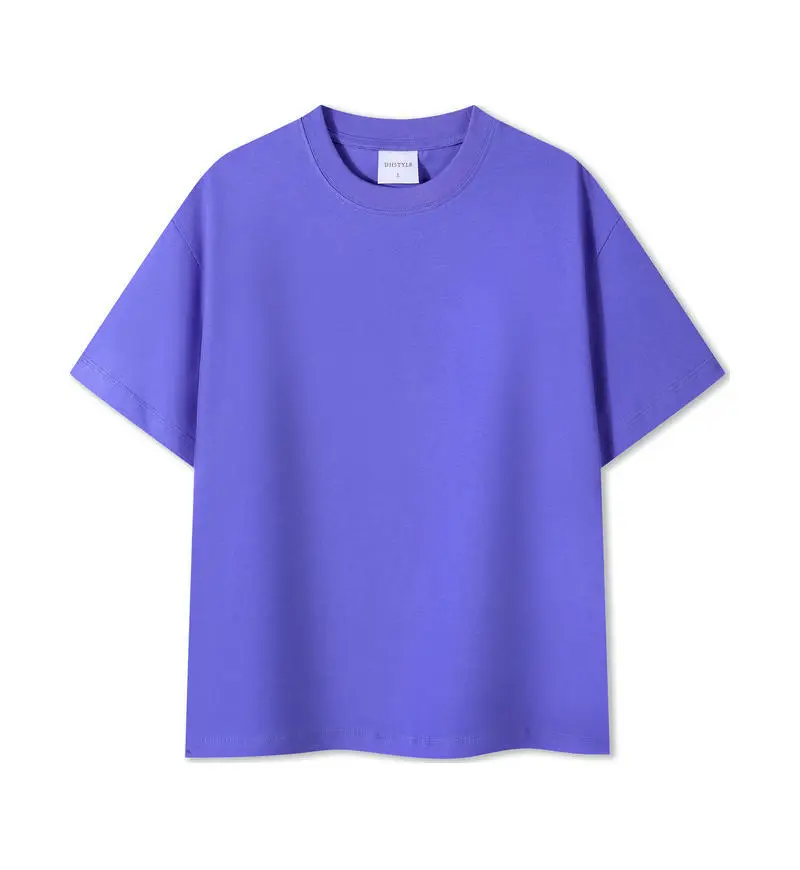Men Black Cotton Crewneck T-Shirt 230g - Image 6