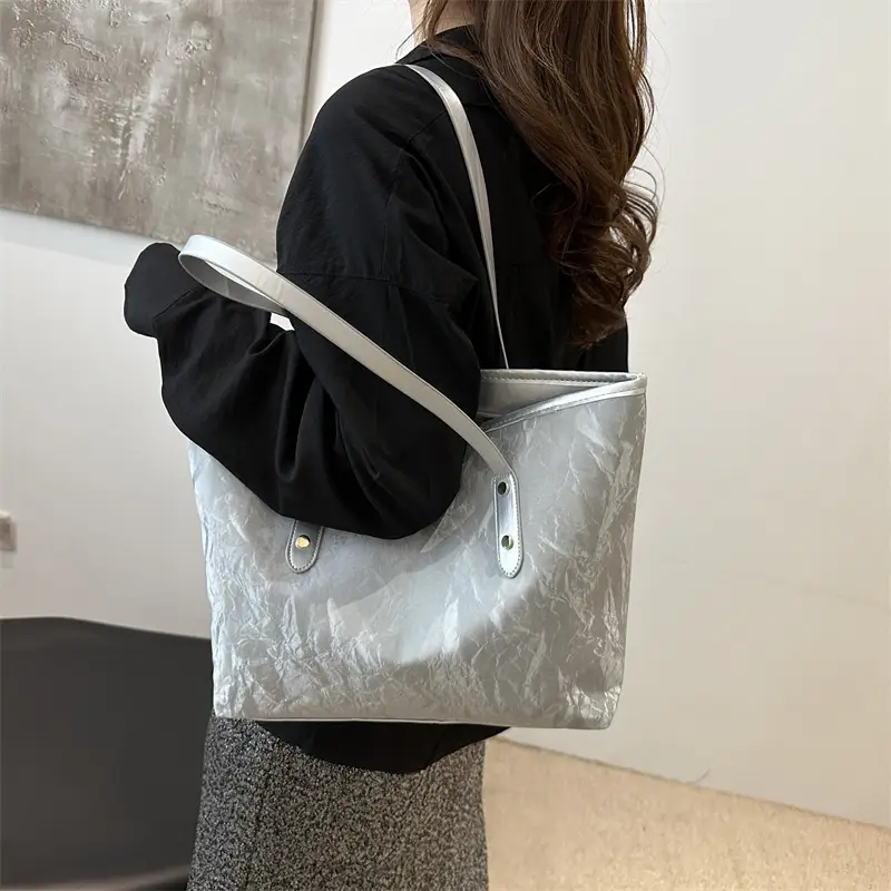 New Large Capacity Grey Tote Bag for Women - Image 4
