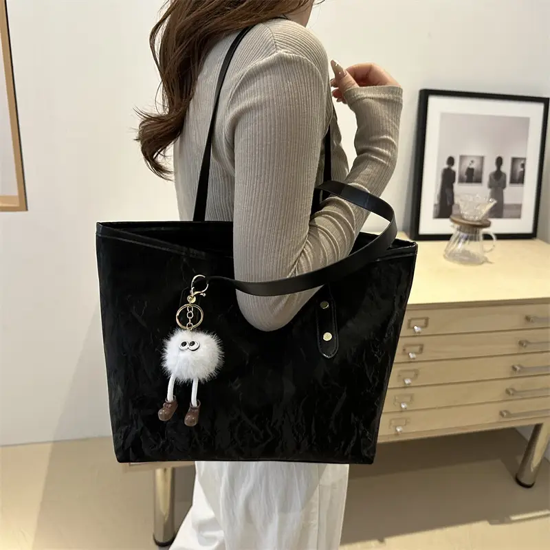 New Large Capacity Grey Tote Bag for Women - Image 5
