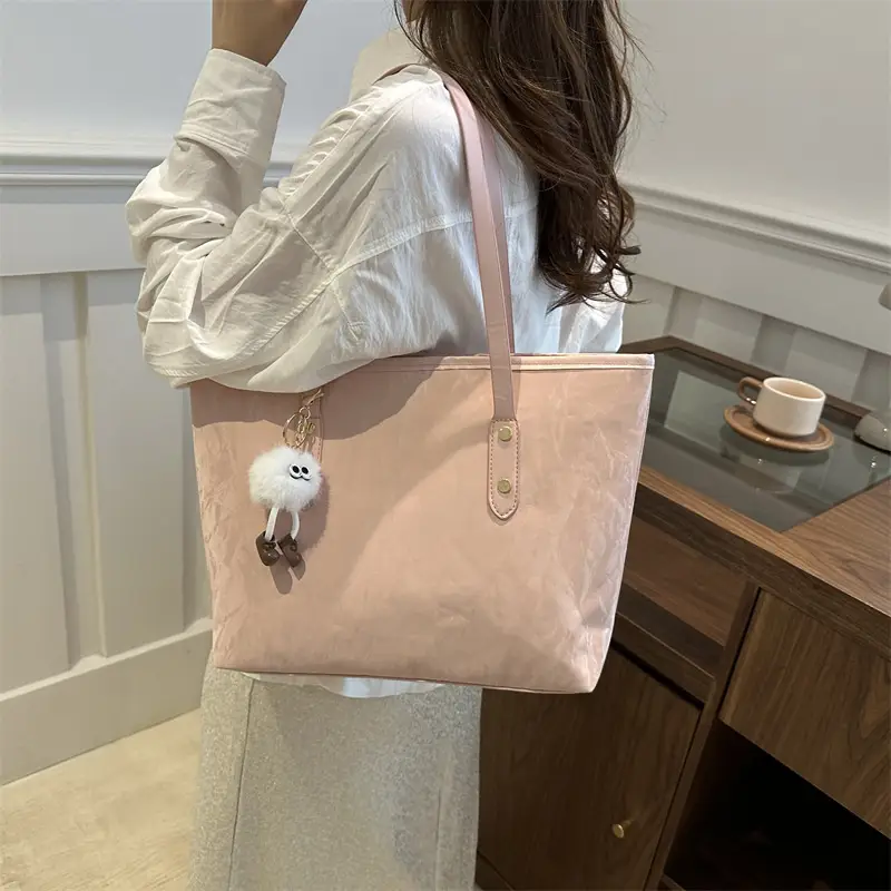 New Large Capacity Grey Tote Bag for Women - Image 6