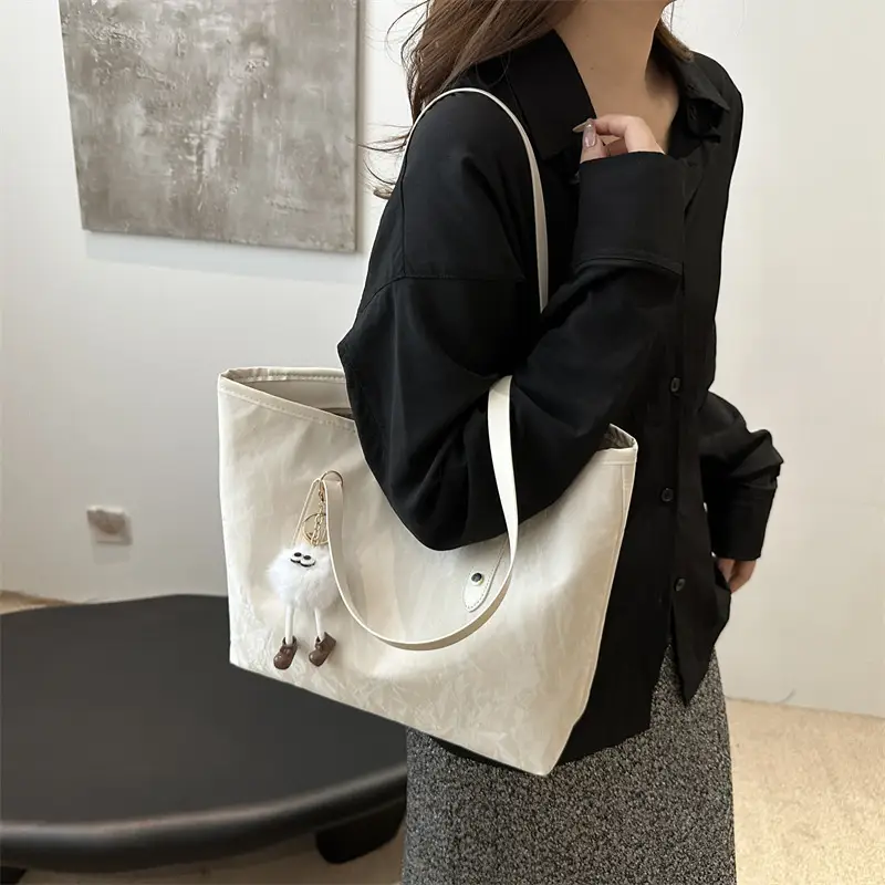 New Large Capacity Grey Tote Bag for Women - Image 7
