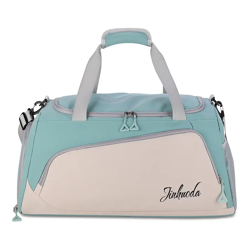 Black Multifunctional Fitness Travel Bag with Independent Shoe Compartment