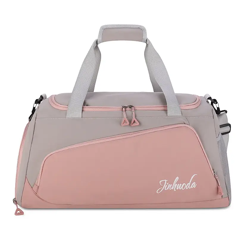 Black Multifunctional Fitness Travel Bag with Independent Shoe Compartment