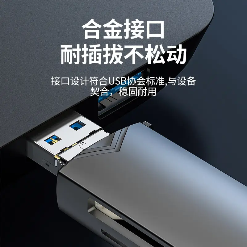 Factory USB3.0 OTG Card Reader with SD/TF/U Disk - Image 8