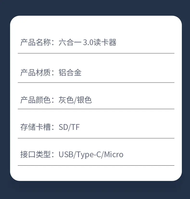 Factory USB3.0 OTG Card Reader with SD/TF/U Disk — feature 10