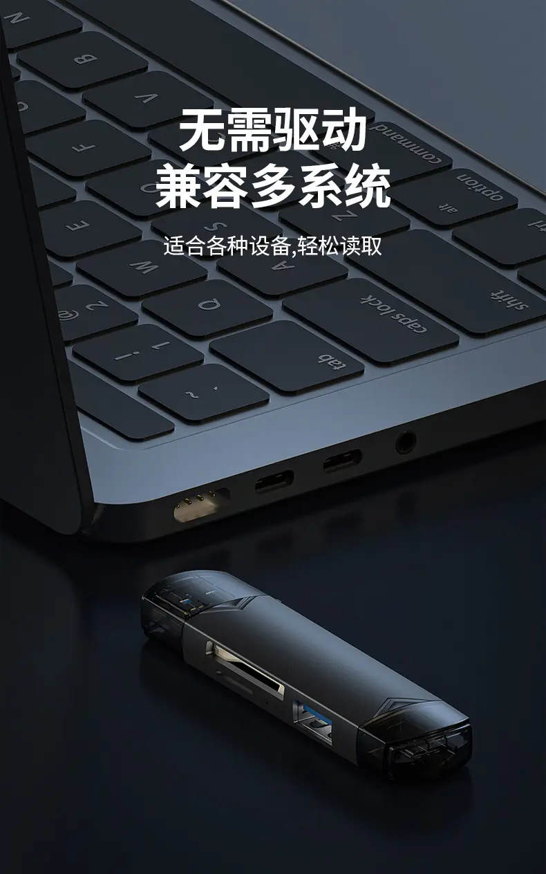 Factory USB3.0 OTG Card Reader with SD/TF/U Disk — feature 7