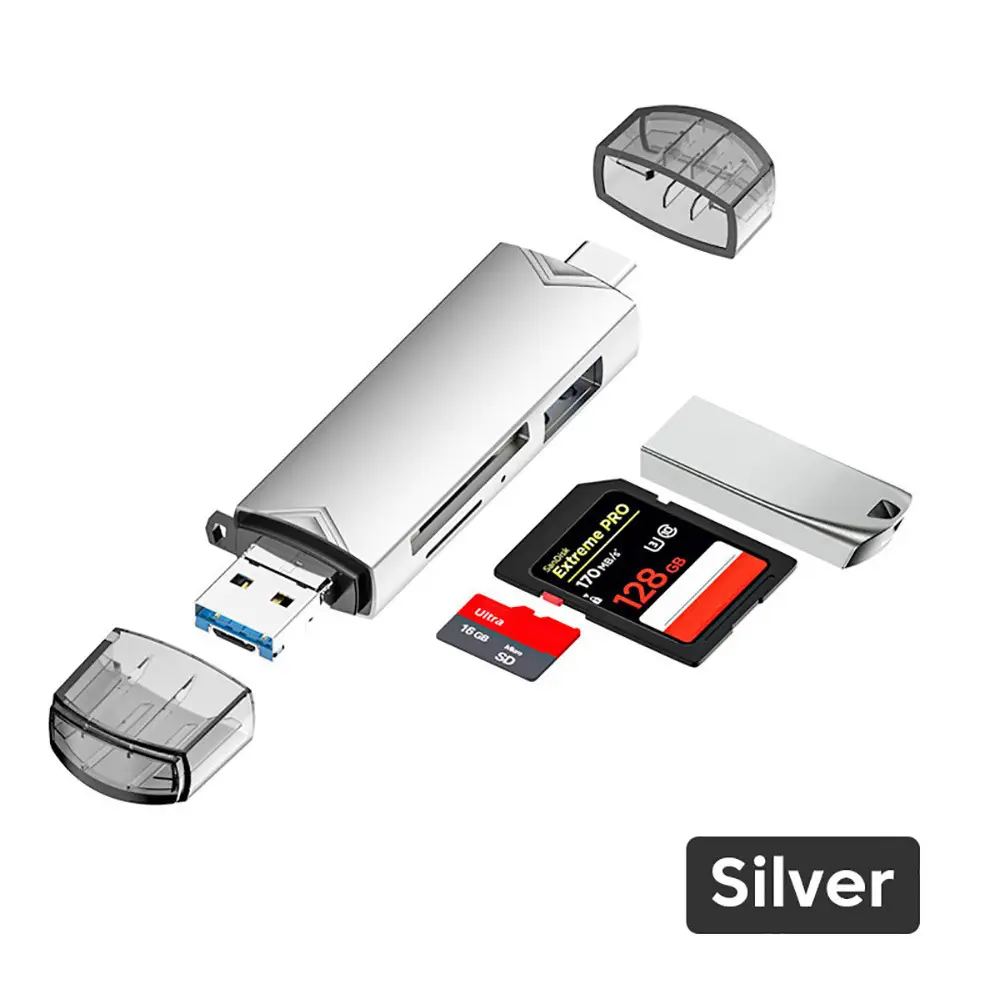 Factory USB3.0 OTG Card Reader with SD/TF/U Disk - Image 4