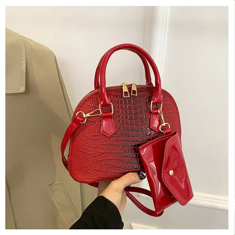 Women Croc Patch Handbags 2024 New High-end Texture All-match - Image 6