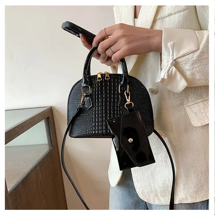 Women Croc Patch Handbags 2024 New High-end Texture All-match — feature 14