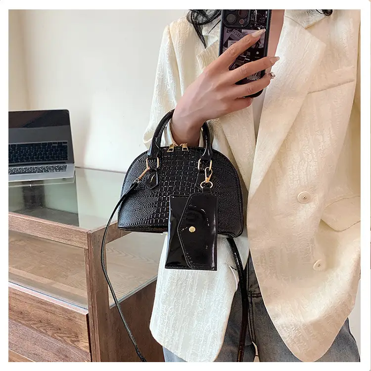 Women Croc Patch Handbags 2024 New High-end Texture All-match — feature 15
