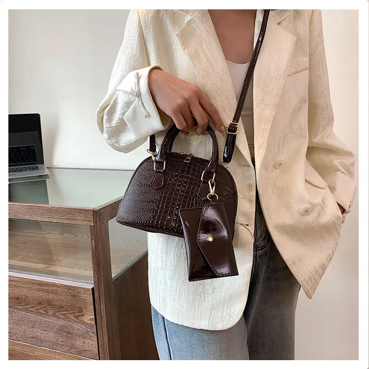 Women Croc Patch Handbags 2024 New High-end Texture All-match — feature 18
