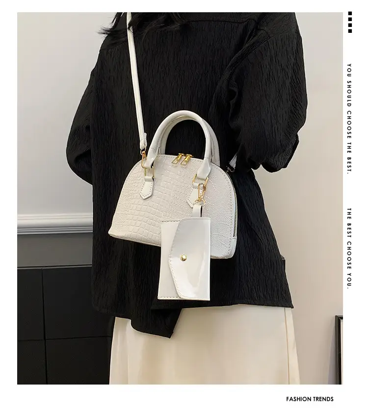Women Croc Patch Handbags 2024 New High-end Texture All-match — feature 2