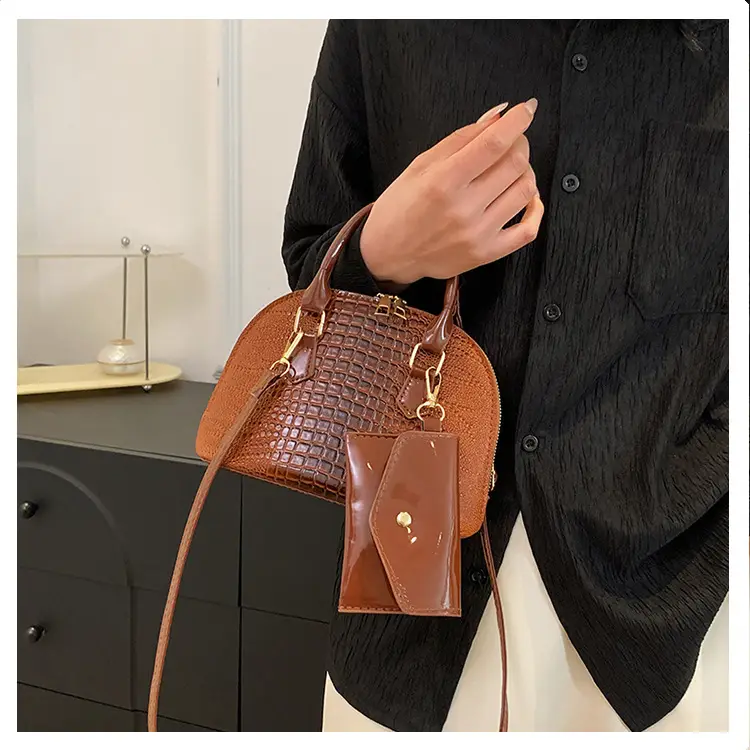 Women Croc Patch Handbags 2024 New High-end Texture All-match — feature 21
