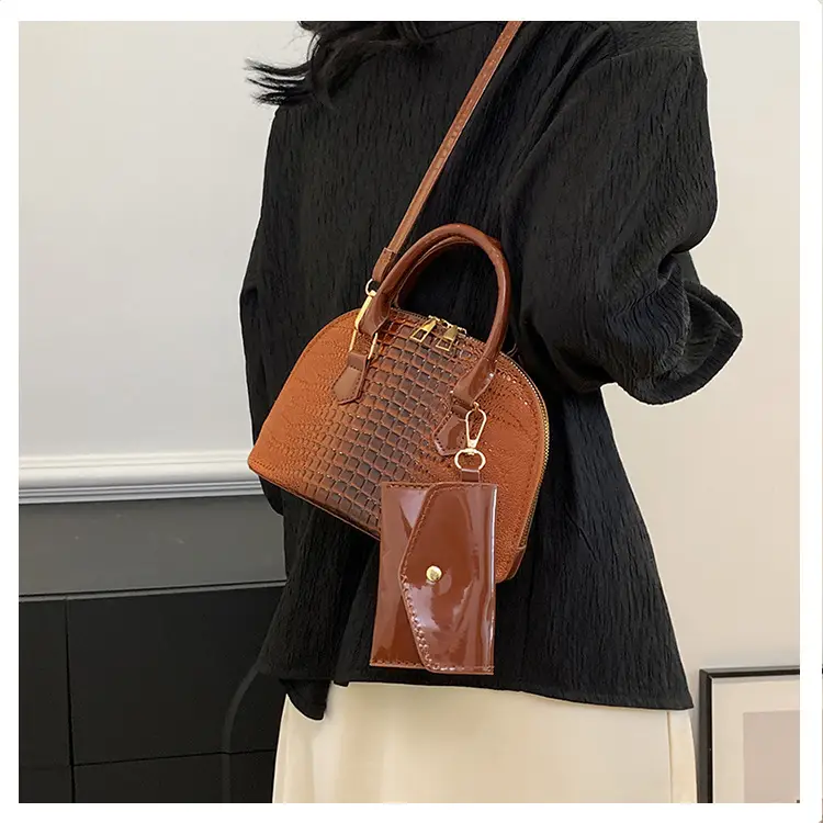Women Croc Patch Handbags 2024 New High-end Texture All-match — feature 23