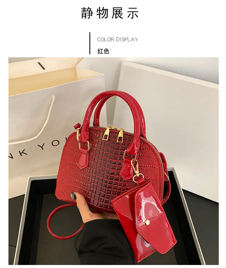 Women Croc Patch Handbags 2024 New High-end Texture All-match — feature 28