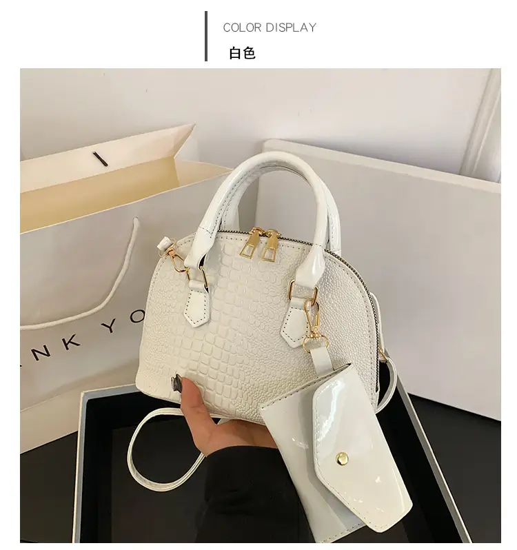 Women Croc Patch Handbags 2024 New High-end Texture All-match — feature 30