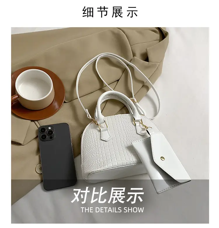 Women Croc Patch Handbags 2024 New High-end Texture All-match — feature 6