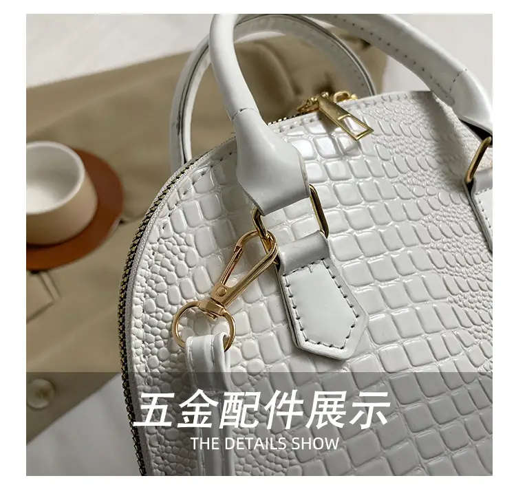 Women Croc Patch Handbags 2024 New High-end Texture All-match — feature 7