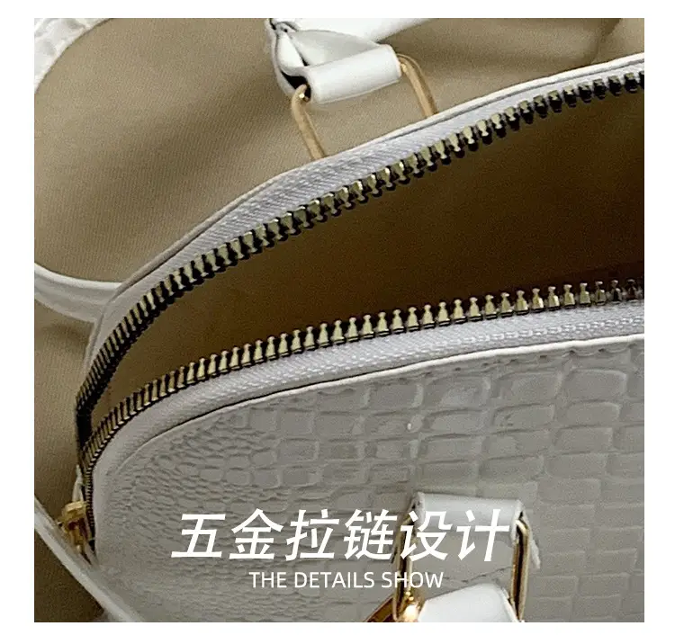 Women Croc Patch Handbags 2024 New High-end Texture All-match — feature 8