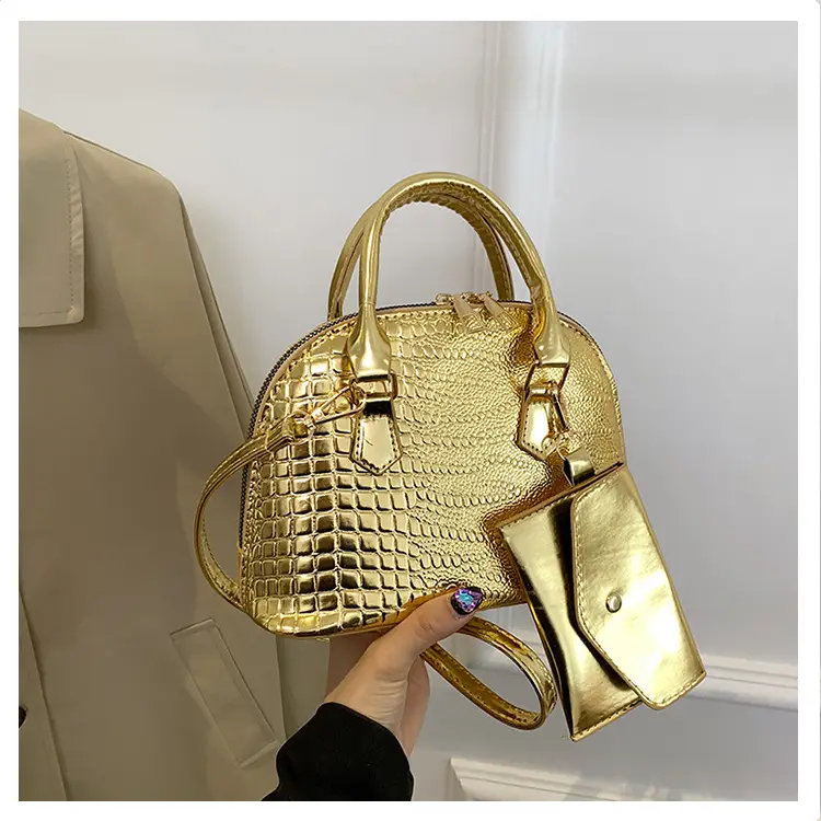 Women Croc Patch Handbags 2024 New High-end Texture All-match - Image 3