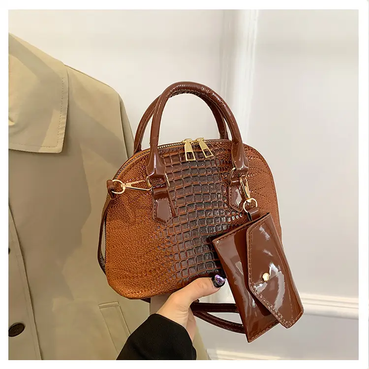Women Croc Patch Handbags 2024 New High-end Texture All-match - Image 4