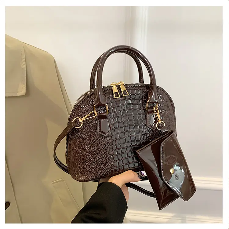 Women Croc Patch Handbags 2024 New High-end Texture All-match - Image 5