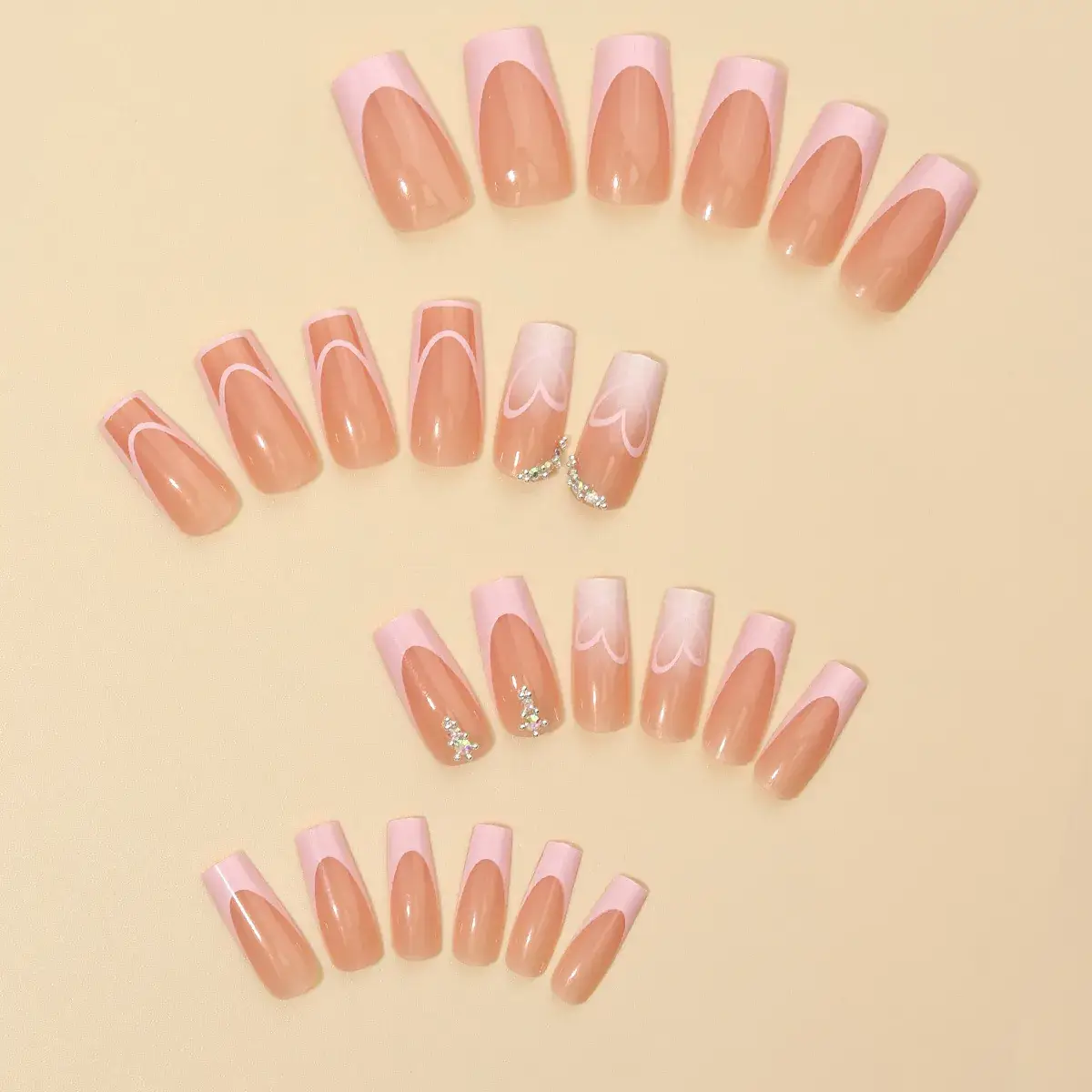 Nude Cross-border Fake Nails Long Nail Patch - Image 3
