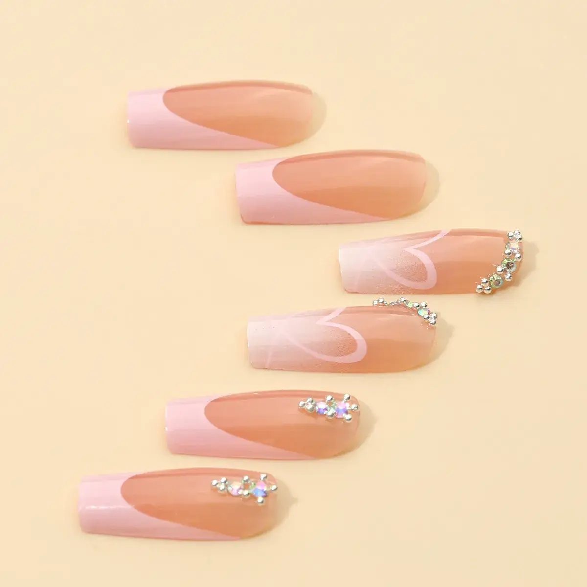 Nude Cross-border Fake Nails Long Nail Patch - Image 4