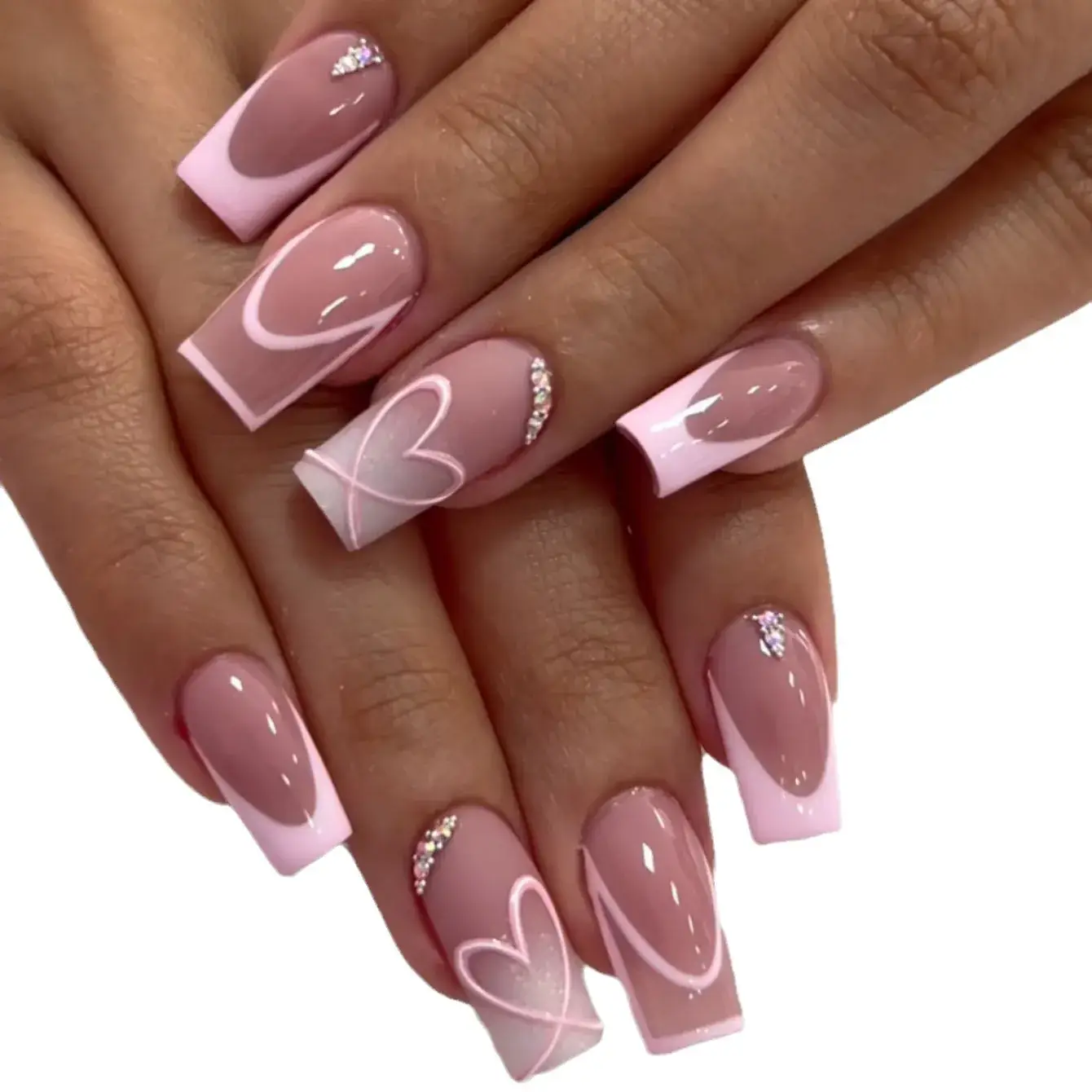 Nude Cross-border Fake Nails Long Nail Patch - Image 5