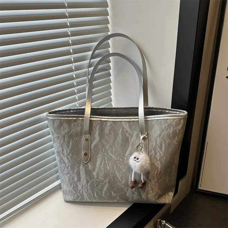 Women's Large Capacity Shoulder Bag White 2025