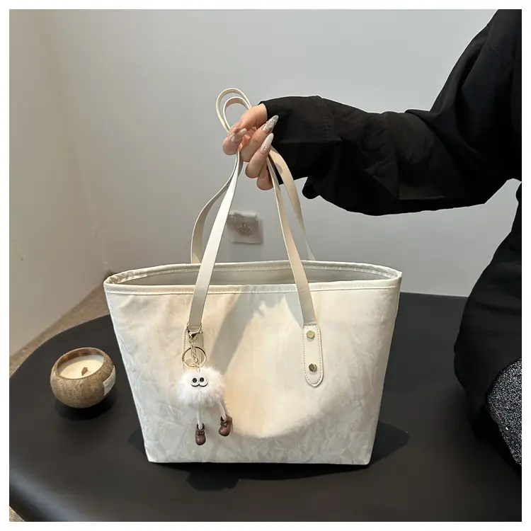 Women's Large Capacity Shoulder Bag White 2025 — feature 9