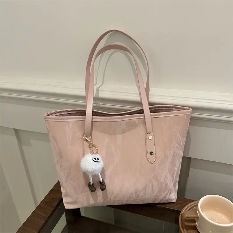 Women's Large Capacity Shoulder Bag White 2025