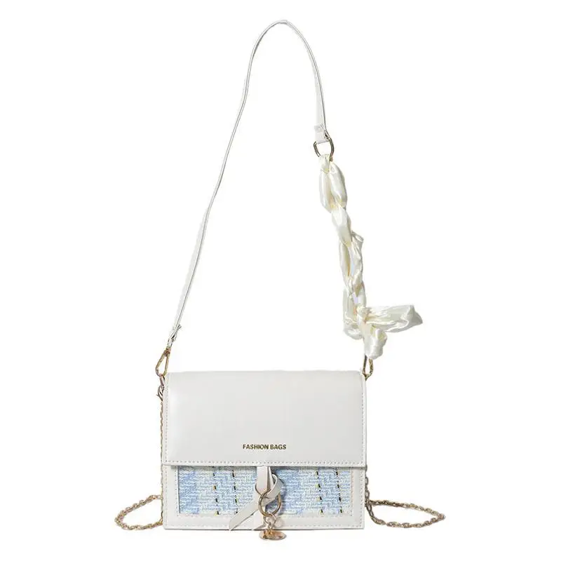 Women Korean Style Chain Bag Cream 2026