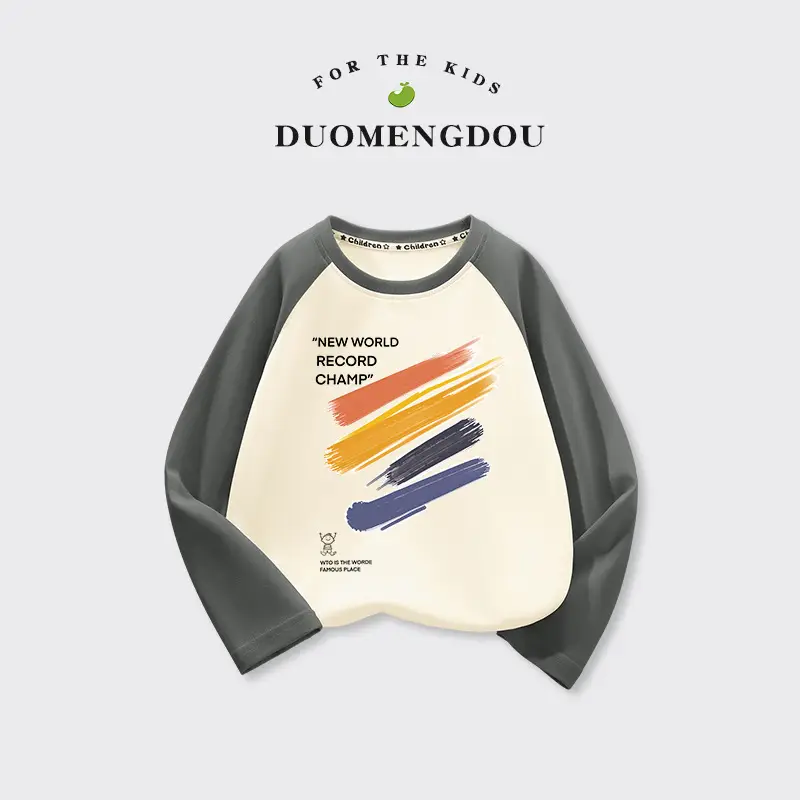 Pure Cotton Long Sleeve Baby Boys Raglan Tops - Image 11