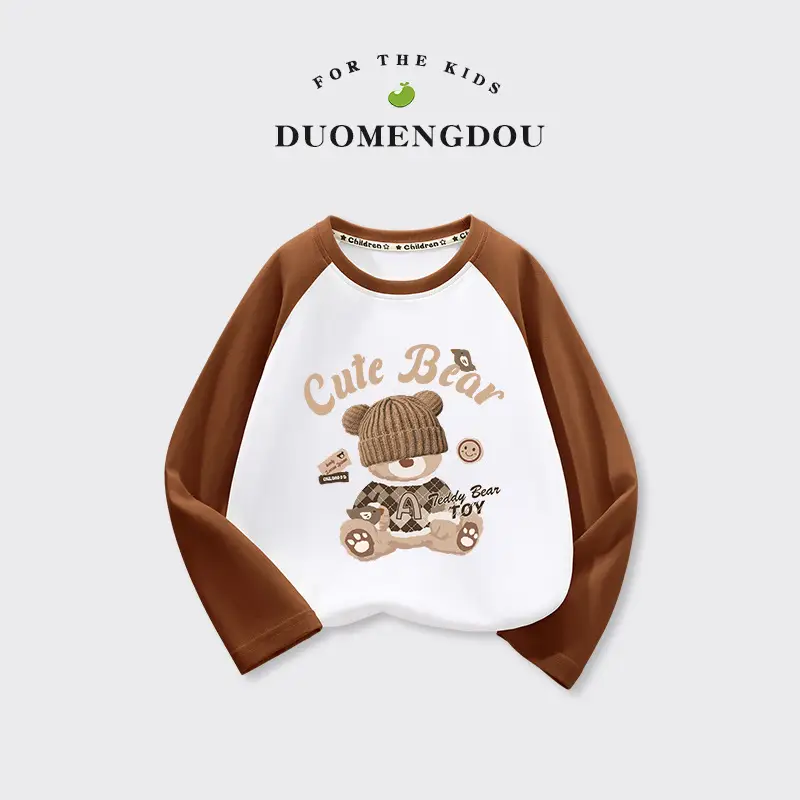 Pure Cotton Long Sleeve Baby Boys Raglan Tops - Image 14