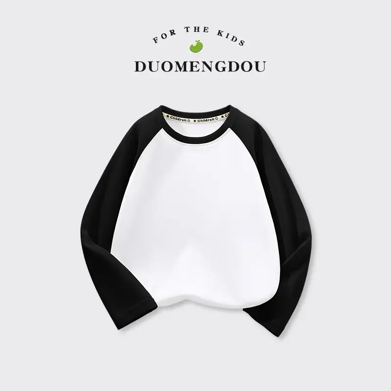 Pure Cotton Long Sleeve Baby Boys Raglan Tops - Image 2
