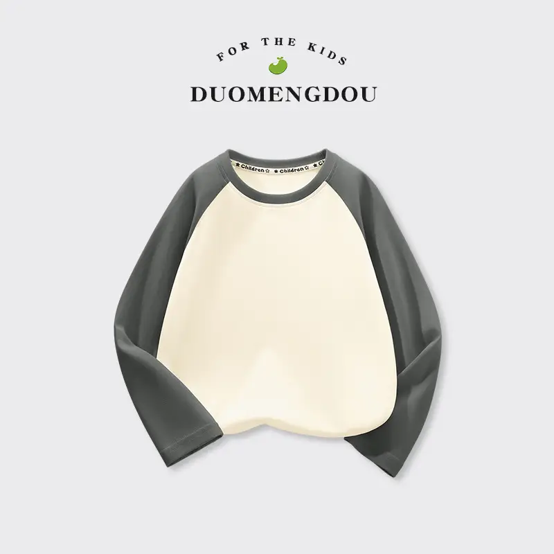 Pure Cotton Long Sleeve Baby Boys Raglan Tops - Image 3