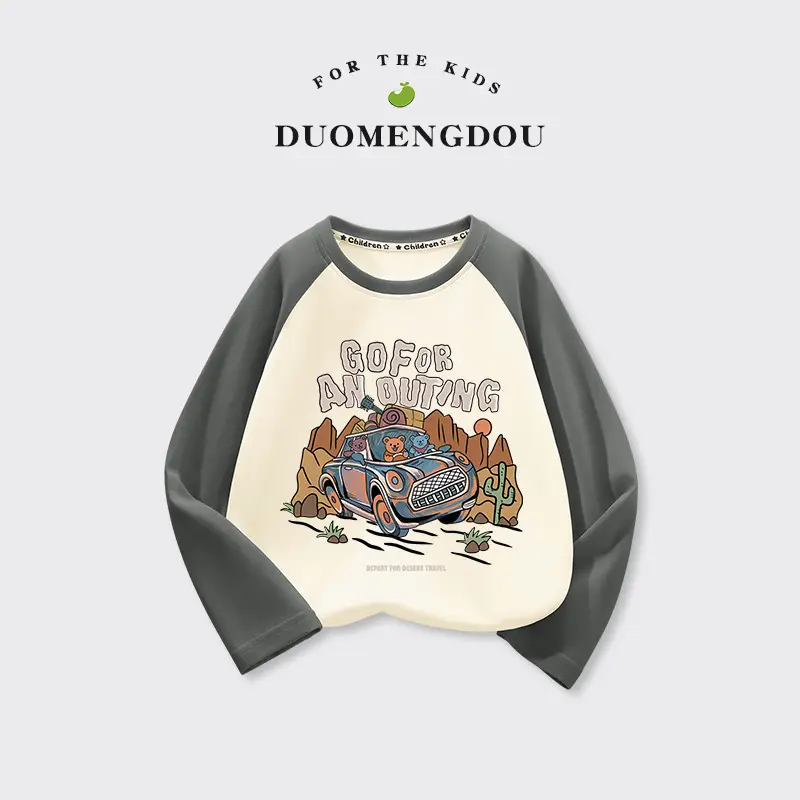 Pure Cotton Long Sleeve Baby Boys Raglan Tops - Image 9