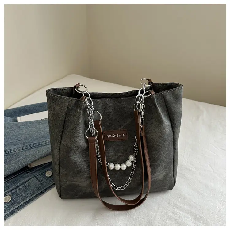 Women's Distressed Leather Shoulder Bag Large Capacity 2024 — feature 20