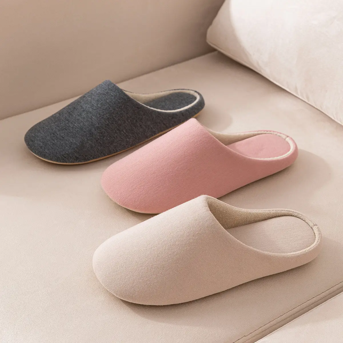 Japanese Style Soft Slippers for Men Women Indoor Warm Winter - Image 4