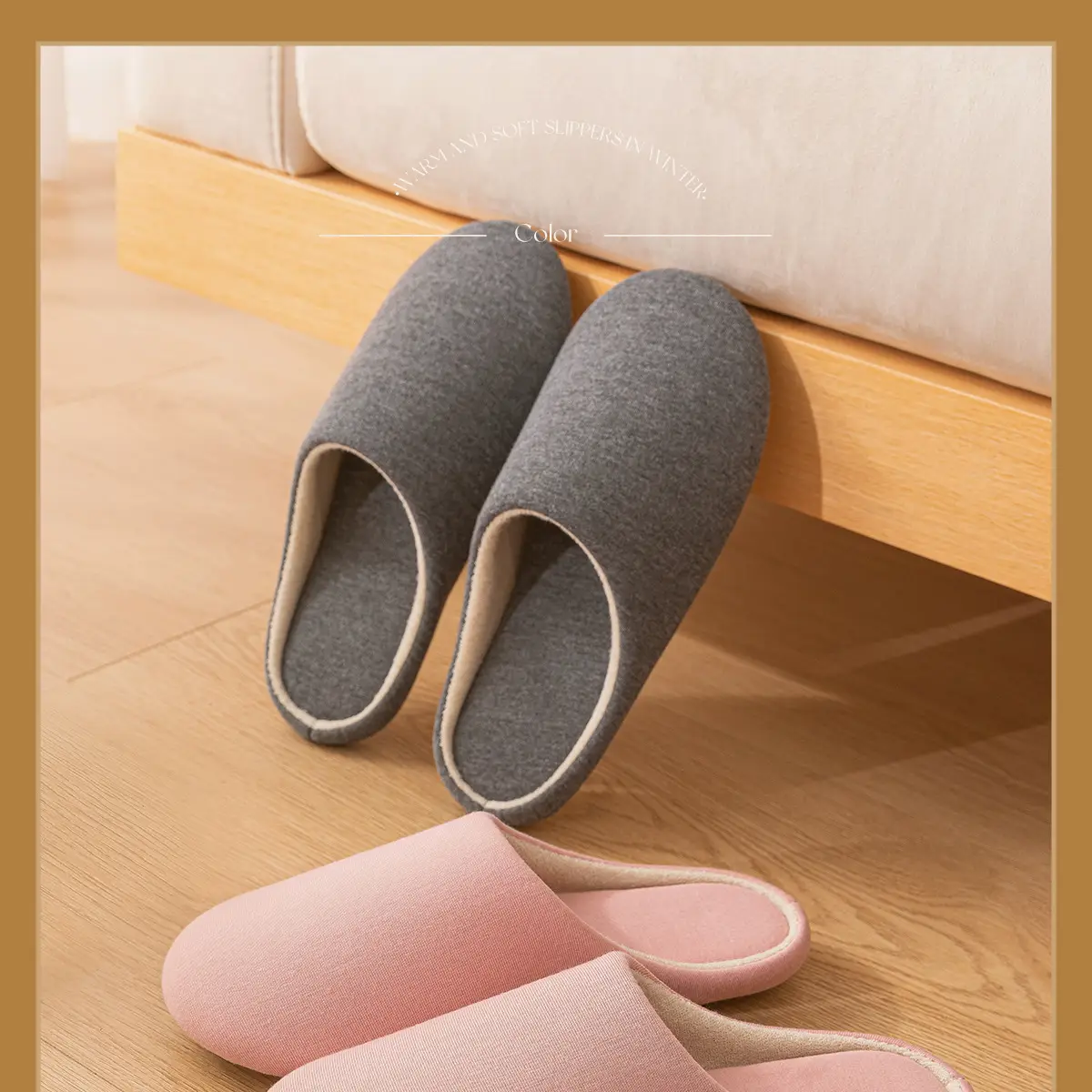 Japanese Style Soft Slippers for Men Women Indoor Warm Winter — feature 16