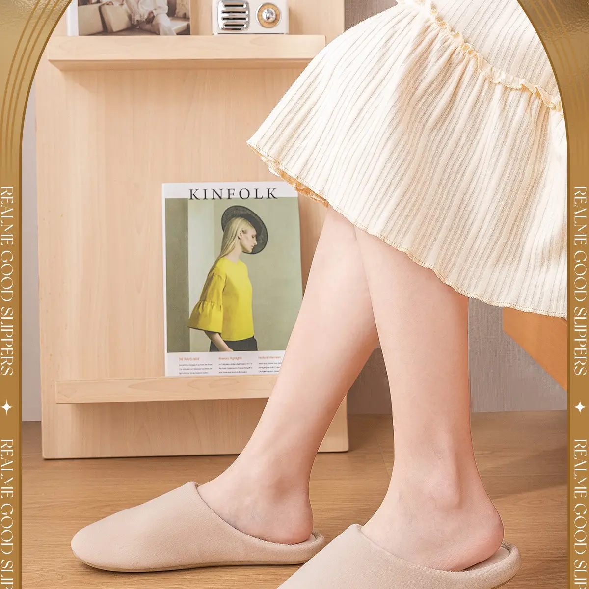 Japanese Style Soft Slippers for Men Women Indoor Warm Winter — feature 2