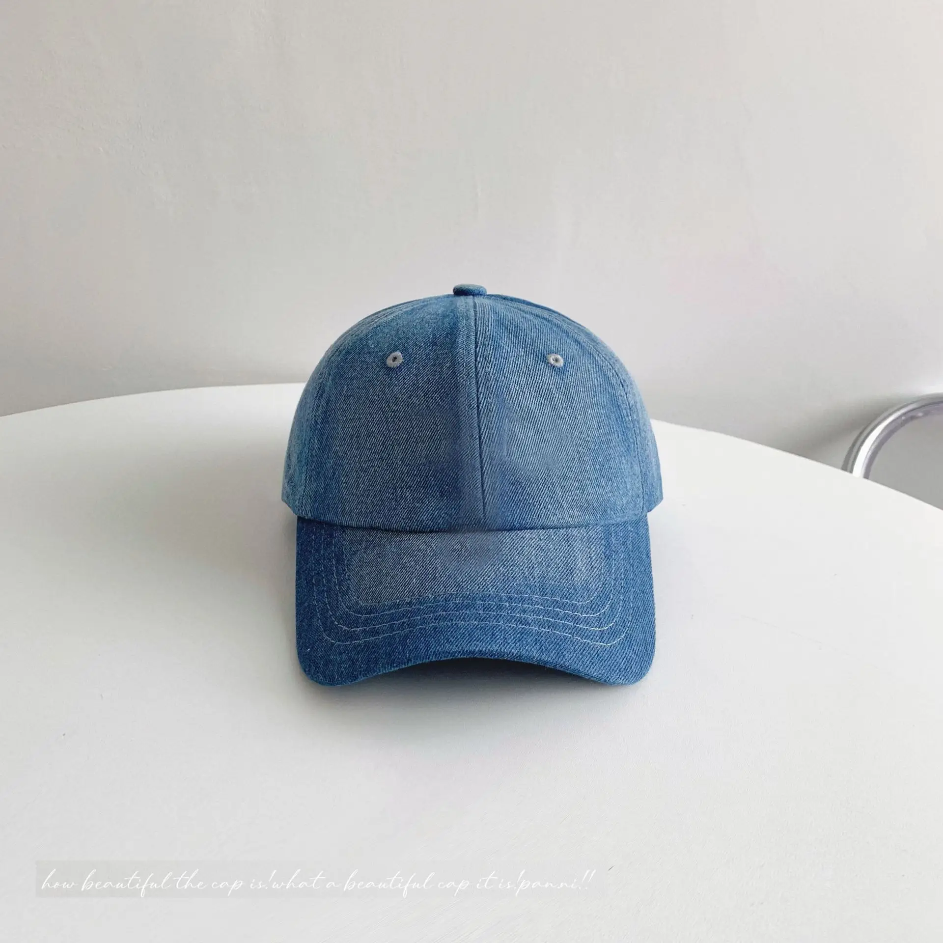 Denim Baseball Cap Men Women Summer Spring Autumn - Image 2