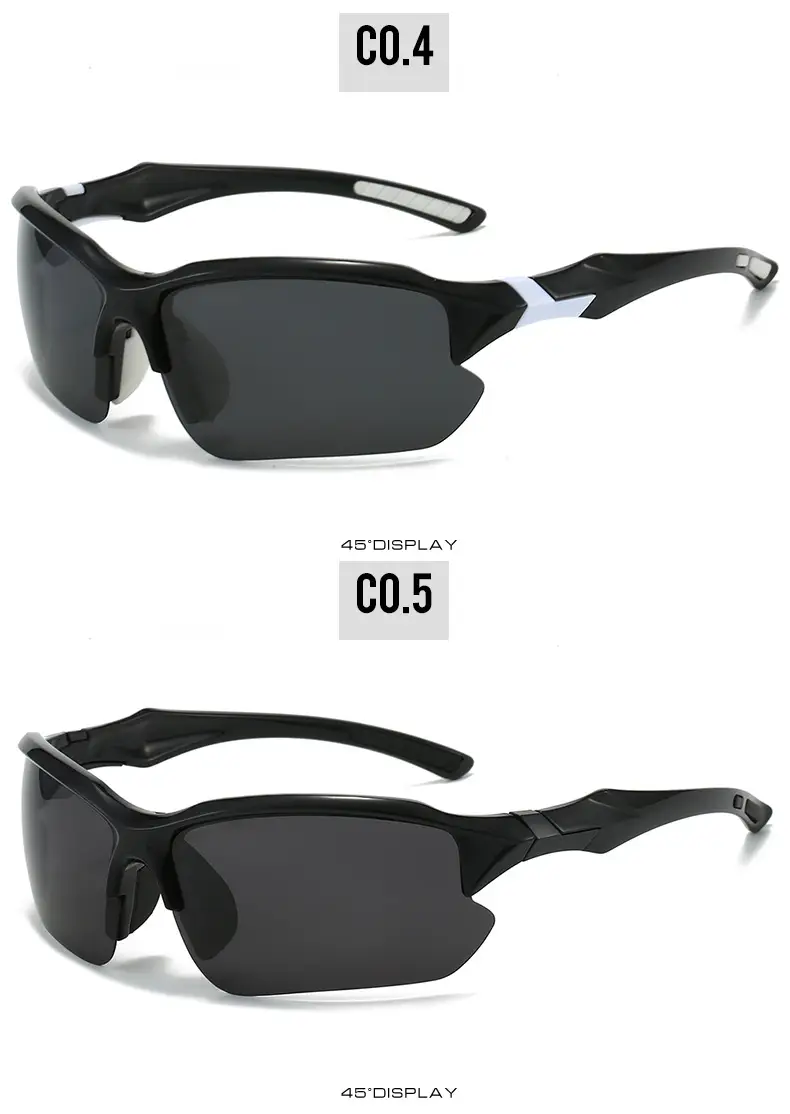 Men's Polarized Sunglasses White Red Lightweight Riding Running Fishing — feature 11