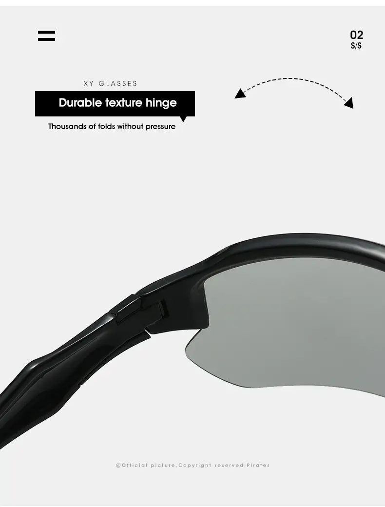 Men's Polarized Sunglasses White Red Lightweight Riding Running Fishing — feature 15